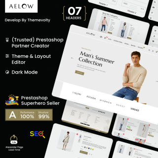 Aelow - Mega Fashion Super Store PrestaShop Theme