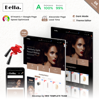 Bella - Mega Beauty Cosmetic Health Skincare Store PrestaShop Theme