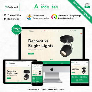 Gobright - Light LED Lamp Walllights Store PrestaShop Theme