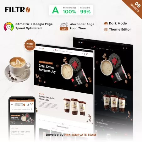 Filtro - Coffee Drinks Tea Beans Multipurpose Store
