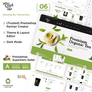 BlackTea - Tea Coffee Multipurpose Store PrestaShop Theme