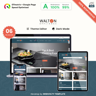 Walton - Home Appliances Kitchen Gadgets Store PrestaShop Theme