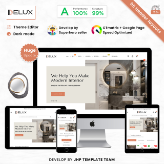 Delux - Mirror Interior Home Design Super Store PrestaShop Theme