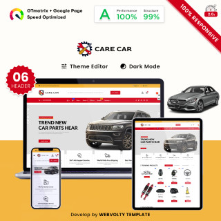 CareCar - Auto Parts Car Part Multipurpose Store PrestaShop Theme