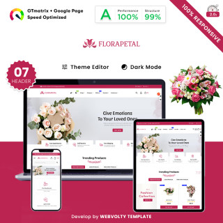 Florapetal - Flowers Gifts Multipurpose Store PrestaShop Theme
