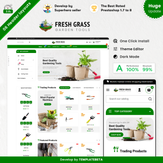 Freshgrass - Garden Tools Multipurpose Super Store PrestaShop Theme
