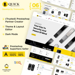 Quickunlock - Door Lock Home Office Multipurpose Store PrestaShop Theme