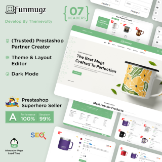 Funmugz - Mug Accessories Ceramic Art Multipurpose Store PrestaShop Theme