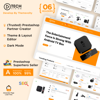 Techvision - TV Hightech Electronics Gadgets Super Store PrestaShop Theme
