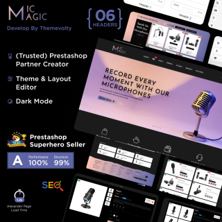 Micrmagic - Microphone Mic Digital Electronic Super Store PrestaShop Theme