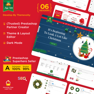 Jinglebells - Christmas Gifts Xmas presents Super Store PrestaShop Theme