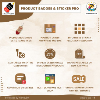 PrestaShop Product Labels and Stickers Module