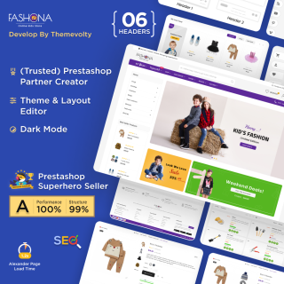 Fashona - Best Children Clothes Store PrestaShop Theme