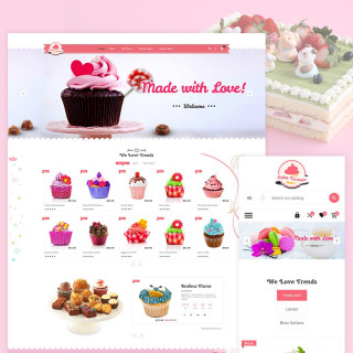 Cake Dream - Cake Shop Free PrestaShop Theme
