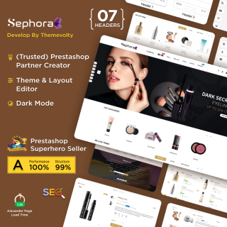 Sephoria Mega Bio Cosmetic Store PrestaShop Theme