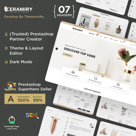 Ceramiry - Ceramic Interior Home Décor Store PrestaShop Theme