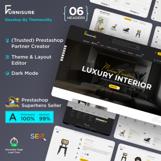 Furnisure - Furniture & Multipurpose Store PrestaShop Premium Theme