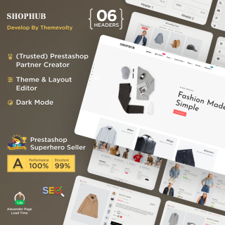 Shophub Mega : PrestaShop Fashion Super Store Theme