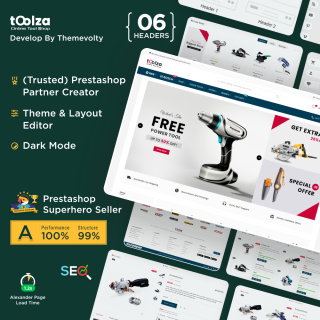 Toolza Mega Tools Store PrestaShop Theme