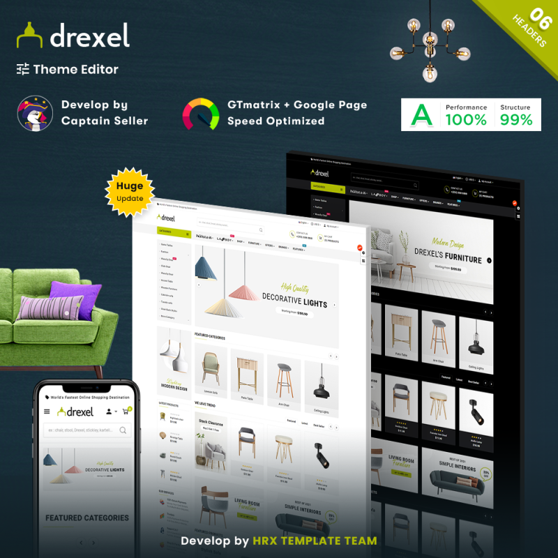 Drexel Mega : PrestaShop Furniture and Accessories Store Theme