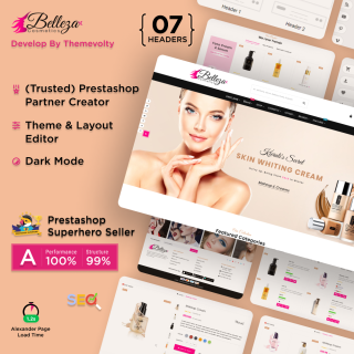 Belleza Mega : Rich Beauty - Cosmetics Salon Super Store PrestaShop Theme