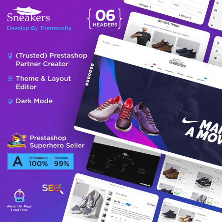 Sneakers Sport Shoes Store  - The Sport Shoes Premium Responsive Theme Store