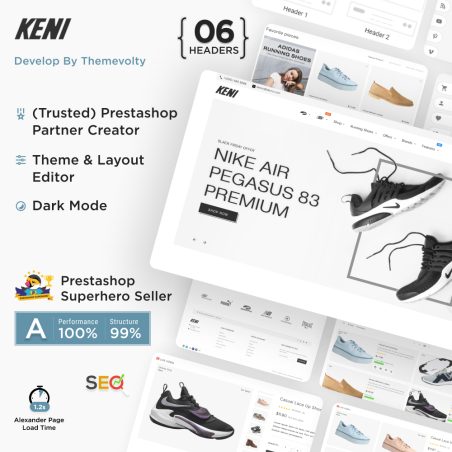 Keni Mega Shoes Shop Template