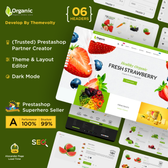 Organic Fresh - Food Grocery - Market Store Template favo