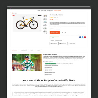 Bicycle Mega Sports - Bicycle Bikes - Rental Super Store Template