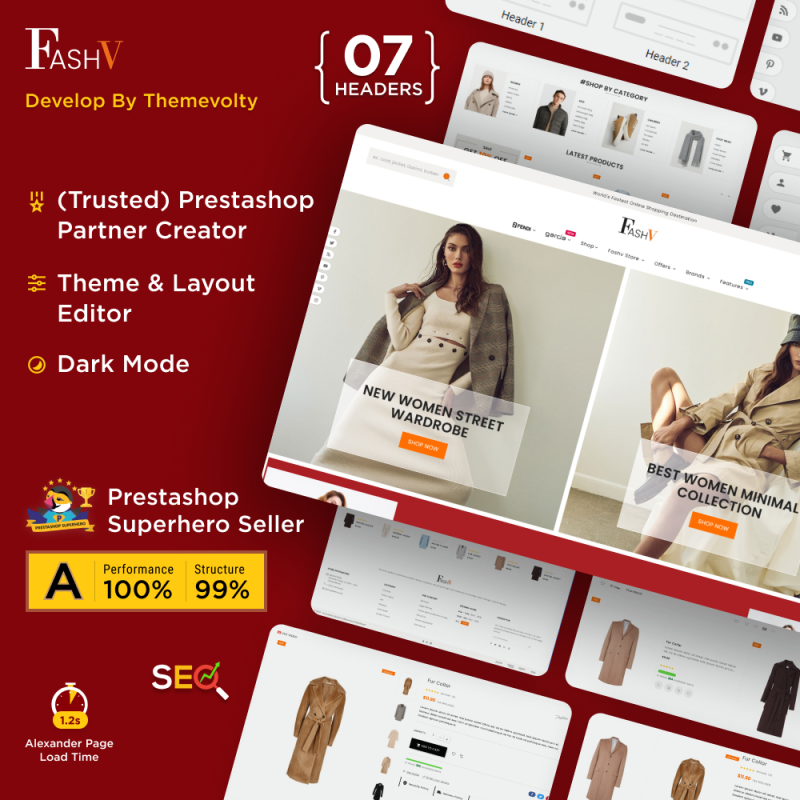 FashV Stylish Clothes Store Premium PrestaShop Theme