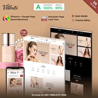 Vedriti : Beauty, Makeup, Skin Care Store PrestaShop Theme