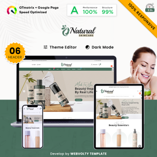 Natural : Osmetics, Skincare, Beauty Multipurpose PrestaShop Store Theme