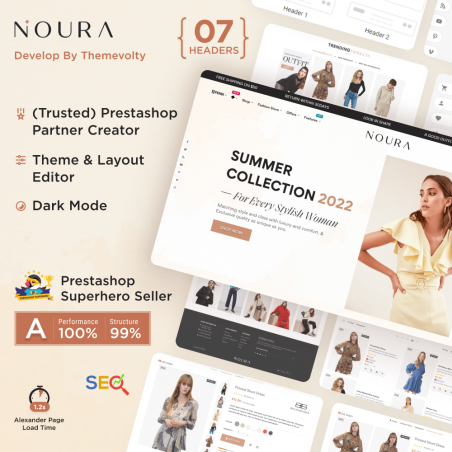 Noura Mega Fashion - Clothes Style - Minimal Super Store Template