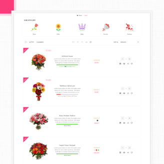 Florece Mega Flowers - Gifts Card - Plant Super Store Template