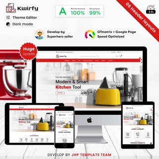 Kwirfy Mega - Kitchen and Machine Mega Store Template