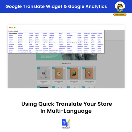 Google – Translate Widget & Google – Analytics Tools Module