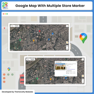 Google - Maps : Multiple Store - List Markers - PRO