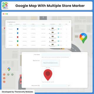 Google - Maps : Multiple Store - List Markers - PRO