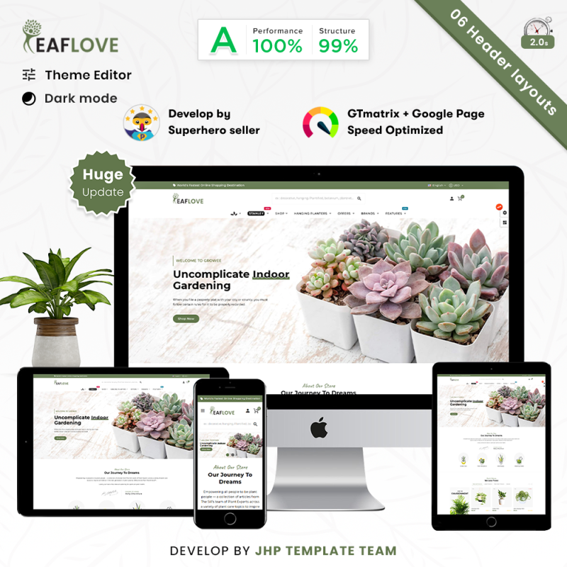 Plantified Organic–Plant and Craft–Garden Store PrestaShop Theme