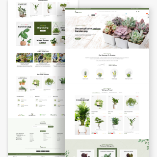 Leaflove Organic–Plant and Craft–Garden Store Template