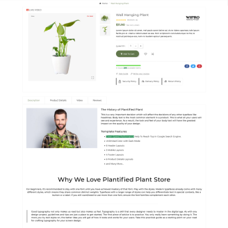 Leaflove Organic–Plant and Craft–Garden Store Template