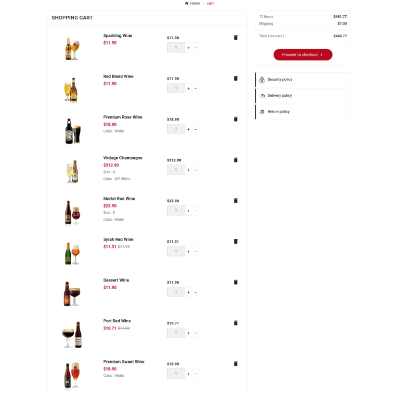 Wintage Mega Vin - Wine Alcohol - Liquor Super Store Template
