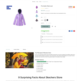 Sketchers Rainwear–Fashion Rain–Attire Super Store