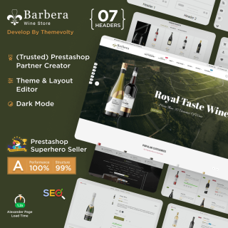 Barbera Mega Wine Store PrestaShop Theme