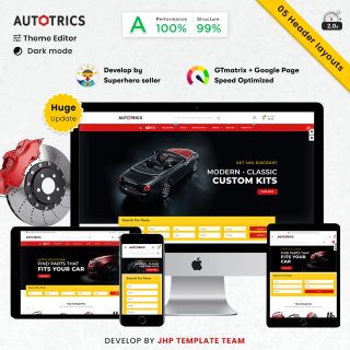 Autotrics Mega : AutoPart & Cars Tools Store PrestaShop Theme